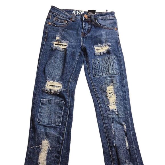 VIP distressed skinny jeans 7 - Picture 2 of 5